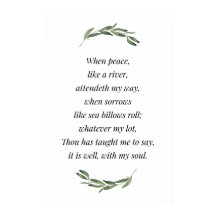 É Bem Com Minha Alma, Bíblia Verso Impressão, Hino