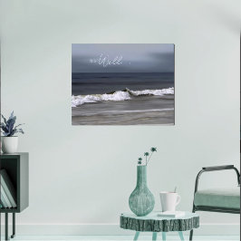 Poster É Bem Com Minha Alma Ondas do Oceano