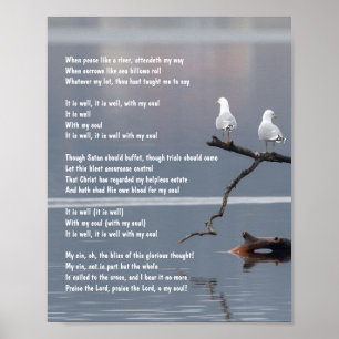 Poster É bom com minha Igreja Cristã da Alma Hymn