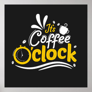 Poster É Café O Relógio