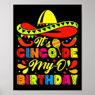 Poster É Cinco de Meu-o Nascer de aniversário no Partido