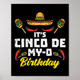 Poster É Cinco de Meu-o Nascer de aniversário no Partido