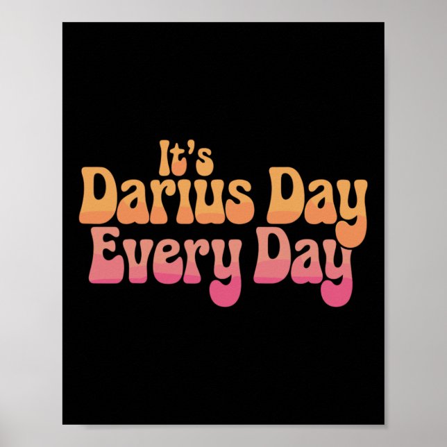 Poster É Darius Day Engraçado Meme - Celebre Love2 (Frente)