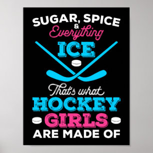 Poster É disso que as garotas de hóquei são feitas
