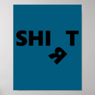 Poster É divertido – meme de palavra dividida humor prese
