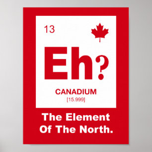 Póster É? Elemento canadense do Canadá