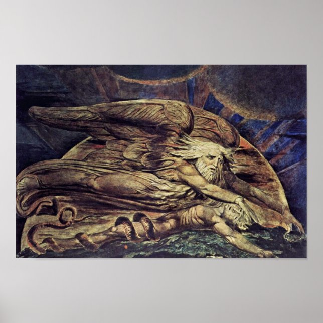 Póster E Elohim Criou Adam Por William Blake (Frente)