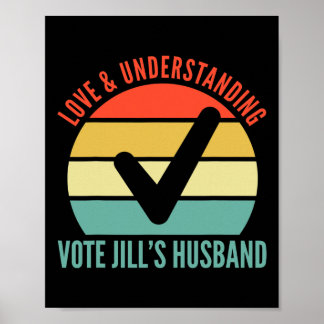 Poster E entender o marido de Vote Jill Joe Biden 20