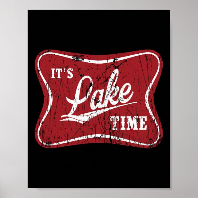 Poster É Época de Lago Piadas de Pesca  (Frente)
