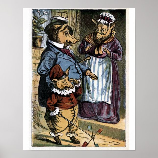 Póster E esse porquinho chorou...... (Frente)