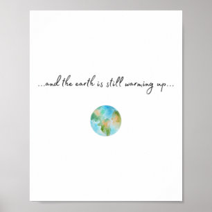 Poster E Está Aquecendo O Aquecimento Global Ambiental