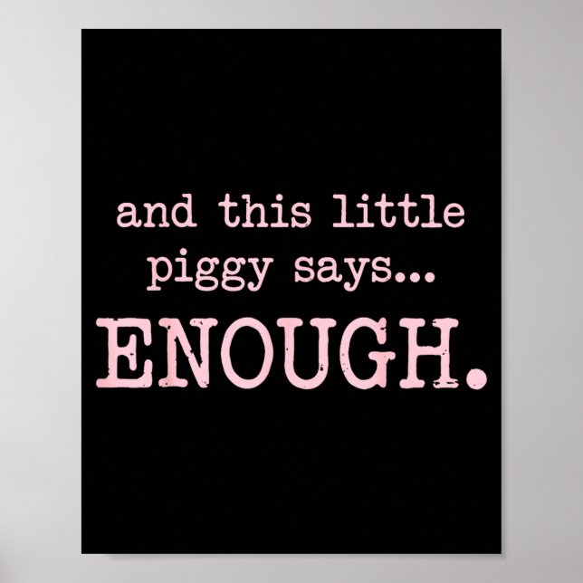 Poster E este pequeno Ggy diz o suficiente Frases sarcást (Frente)