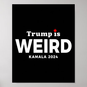 Poster É Estranho Harris Waltz 2024 Eleição Kamala Harris