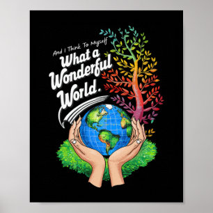Poster E Eu Penso Para Mim Mesmo Que Uma Terra Maravilhos
