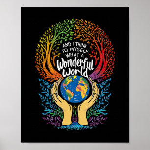 Poster E Eu Penso Para Mim Mesmo Que Uma Terra Maravilhos