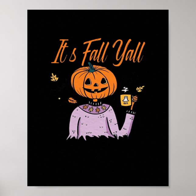 Poster É Fall Y’all Engraçado (Frente)