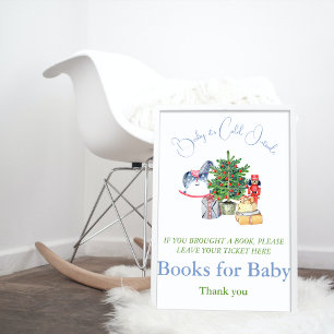 Poster É Frio Fora dos Livros de Natal para o Chá de fral