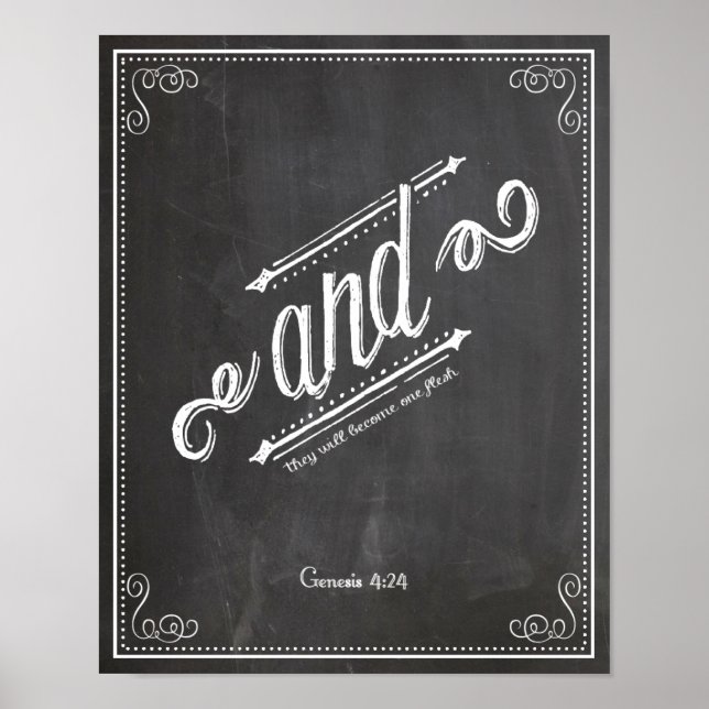 Poster E Gênesis 4:24 juntou-se (Frente)