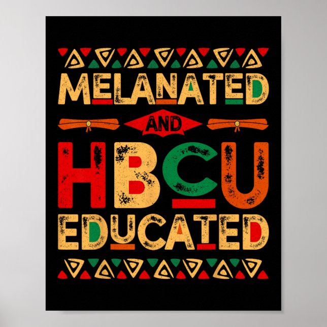 Poster E Hbcu Educou o Orgulho Africano de História Negra (Frente)