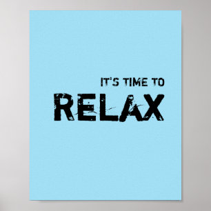 Póster É hora de RELAXAR.