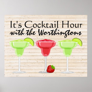 Póster É hora do cocktail