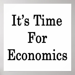 Póster É hora para a economia