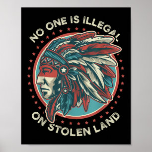 Poster É Ilegal Em Terra Roubada