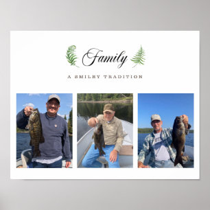 Poster e Impressão de Colagem de Fotos da Família 