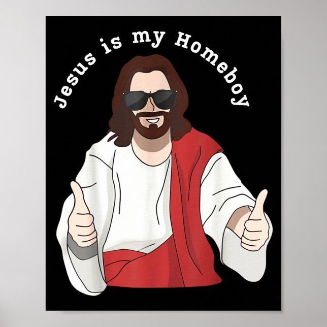 Poster É Jesus Cristão Religioso Fé Cristã (Frente)