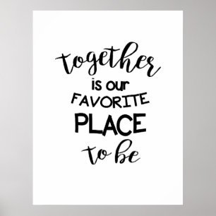Poster É junto nosso lugar favorito a ser