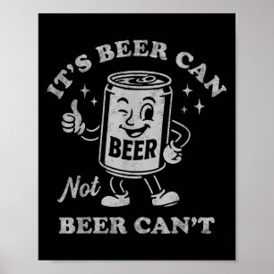 Poster É Lata de Cerveja Não Cerveja Não É Engraçado Mulh