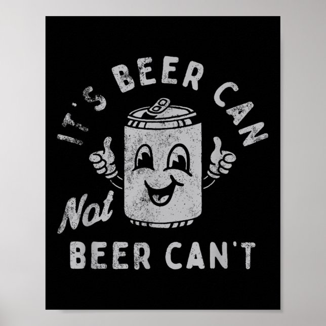 Poster É lata de cerveja, não cerveja não pode  (Frente)