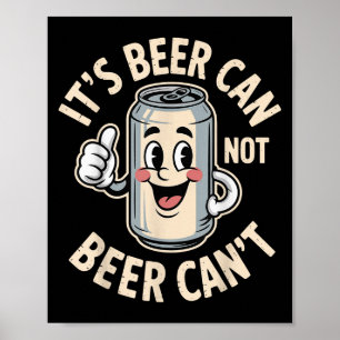 Poster É lata de cerveja, não 'lata de cerveja não pode'