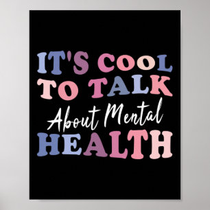 Poster É Legal falar sobre a consciência da saúde mental