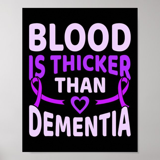 Poster É mais espesso do que a doença de Alzheimerheimer (Frente)