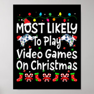 Poster É Mais Provável Jogar Vídeo Na Família Natal