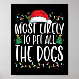 Poster É Mais Provável Pet Todos Os Cães De Natal Diverti
