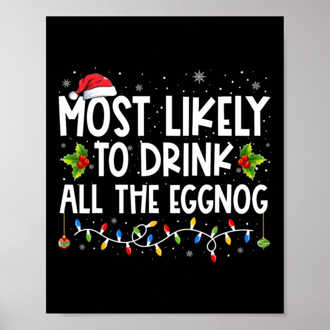 Poster É Mais Provável Que Beba Toda A Onda De Natal (Frente)