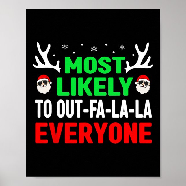 Poster É Mais Provável Que Fora Da Fá-La-La Todo O Natal  (Frente)