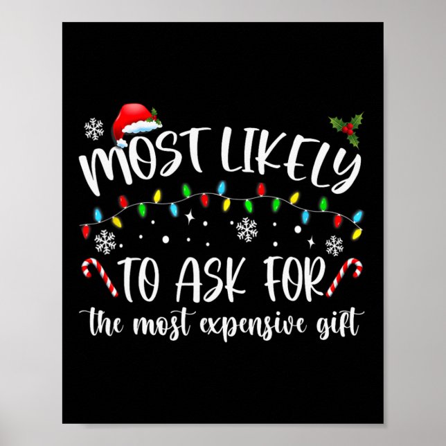 Poster É Mais Provável Solicitar O Gift Chr Mais Caro (Frente)