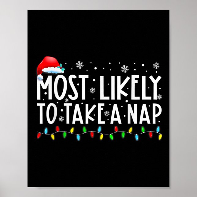 Poster É Mais Provável Tirar Uma Sessão De Natal Divertid (Frente)