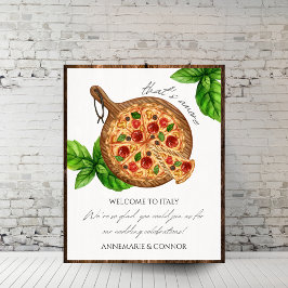 Poster É mais um sinal de boas-vindas da Itália Pizza