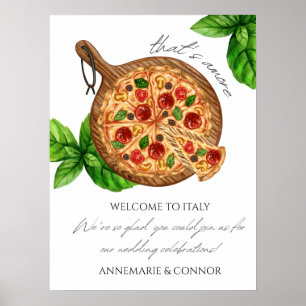 Poster É mais um sinal de boas-vindas da Itália Pizza