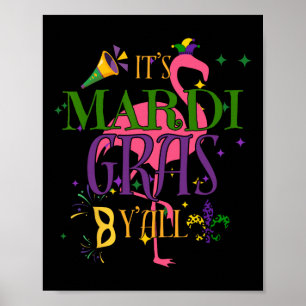 Poster É Mardi Gras Y'all Nova Orleans Nova Orleans Loui