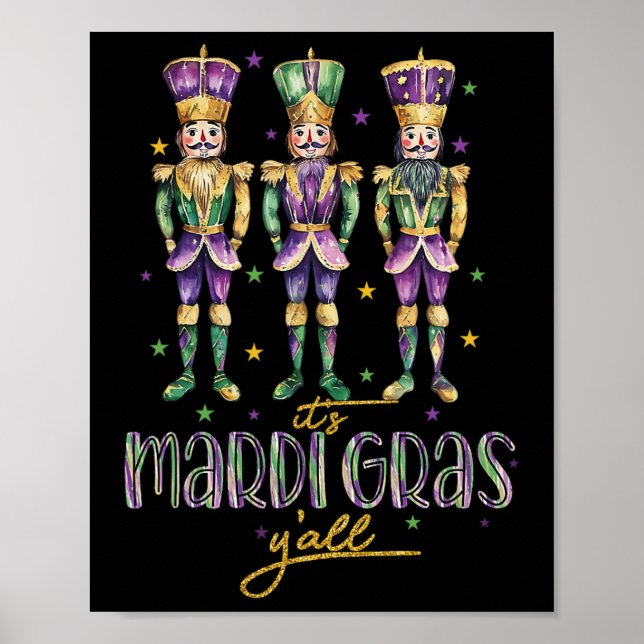 Poster É Mardi Gras Yall Nutcrackers Parade Outfit Wom (Frente)