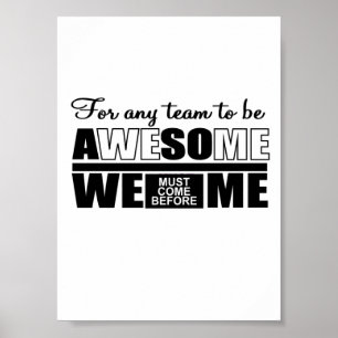 Poster É melhor trabalhar em equipe