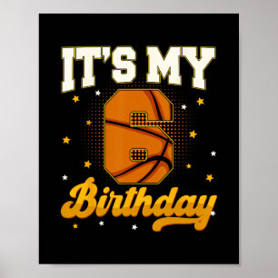 Poster É Meu 6º Aniversário Sketll Menino Presentes 6 Ano