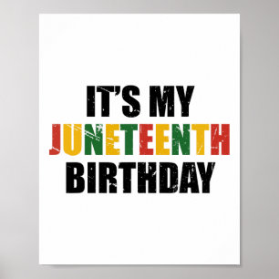 Poster É Meu Aniversário, Juntede Melanin Orgulho African