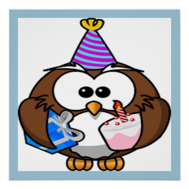 PÓSTER "É MEU ANIVERSÁRIO" OWL (Frente)