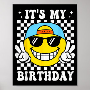 Poster É Meu Aniversário Sinal de Paz Sorriso Aniversário
